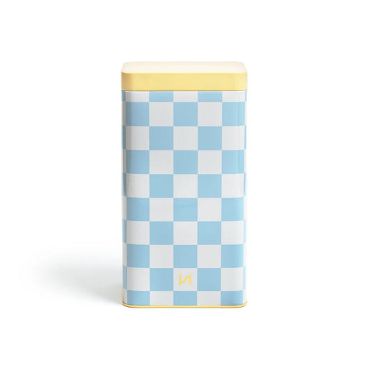 Check Airtight Kitchen Storage Tin in Aqua