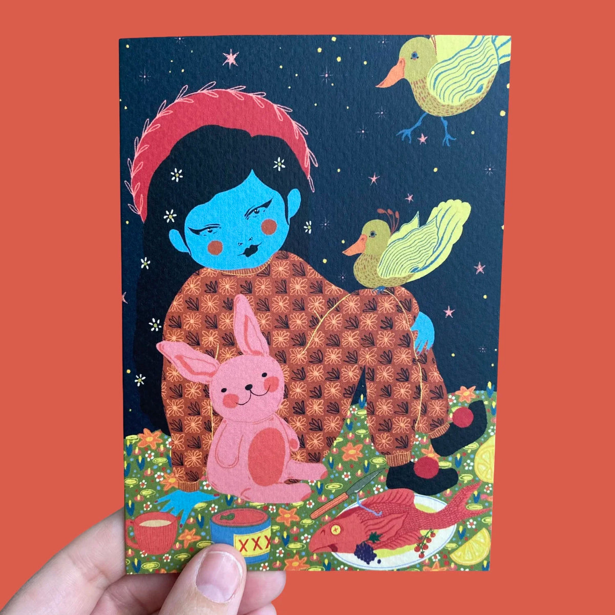 Dinner with Friends Greetings Card