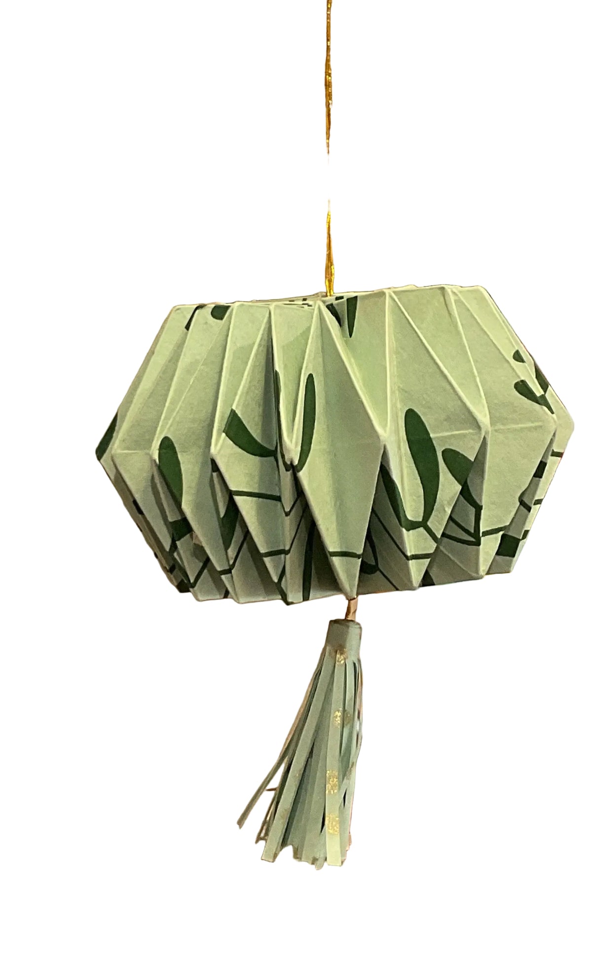 Origami Rosa Christmas Bauble - Green