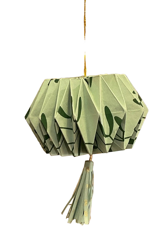 Origami Rosa Christmas Bauble - Green