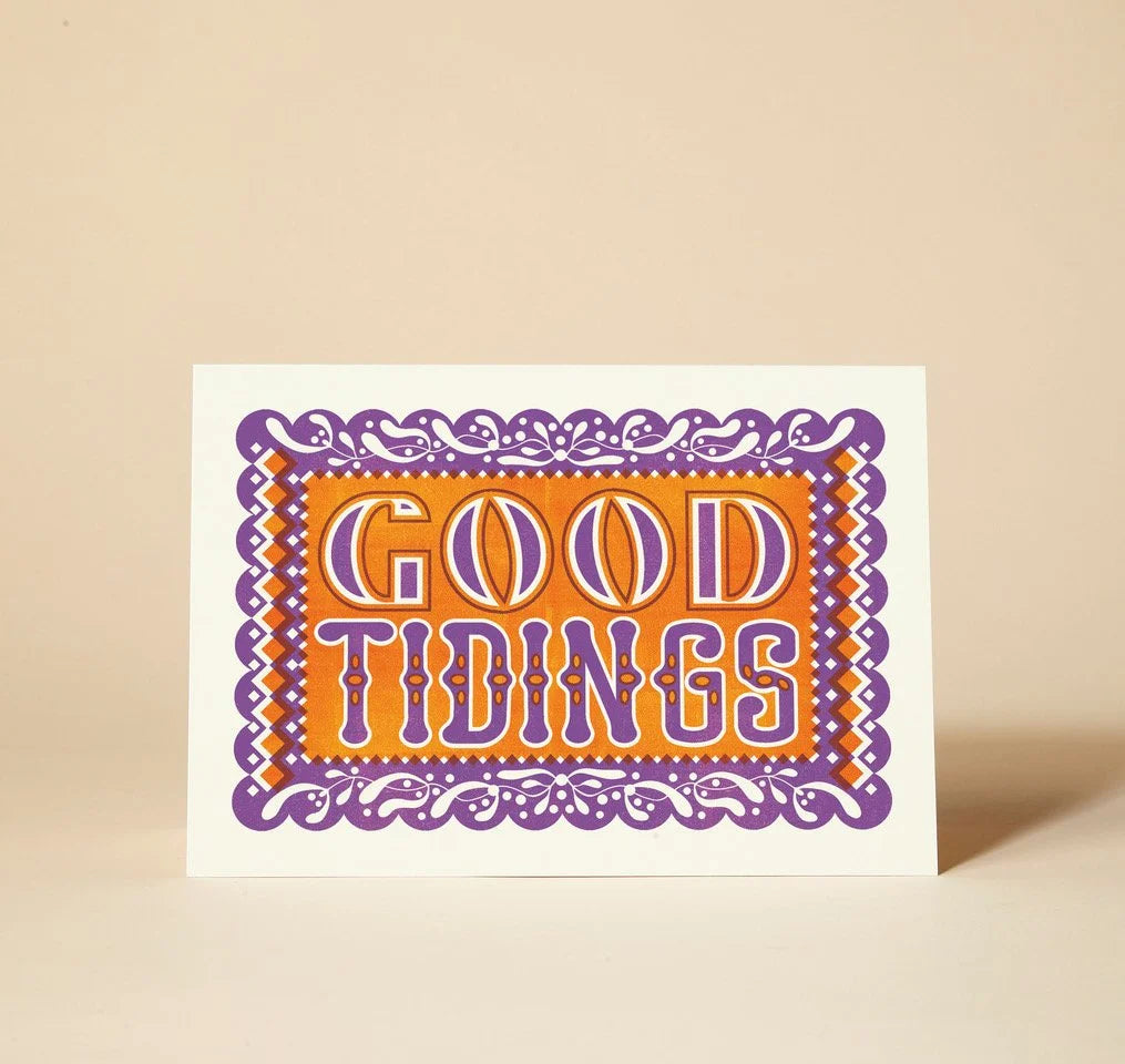 Good Tidings Christmas Greetings Card