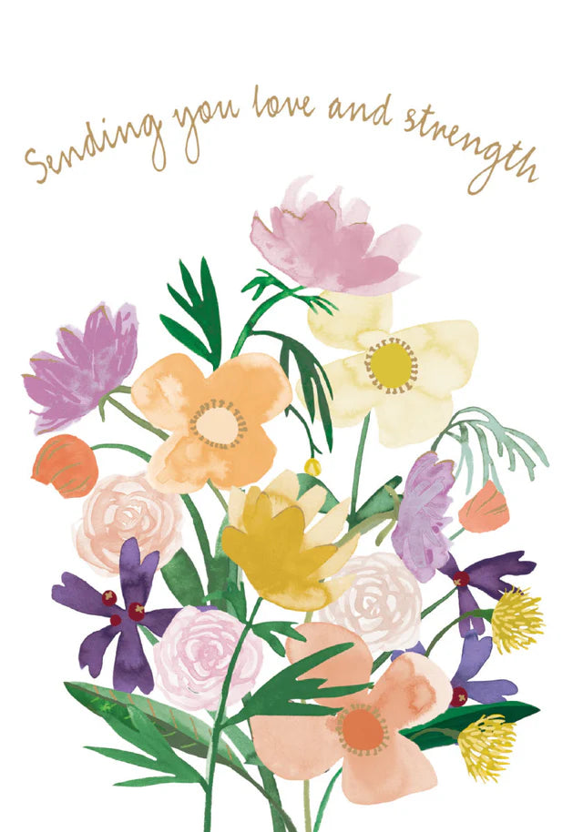 Floral Strength Greetings Card