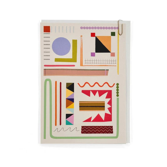 Scrapbook Bam Abstract Greeting Card