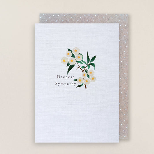 Deepest Sympathy Floral greetings card