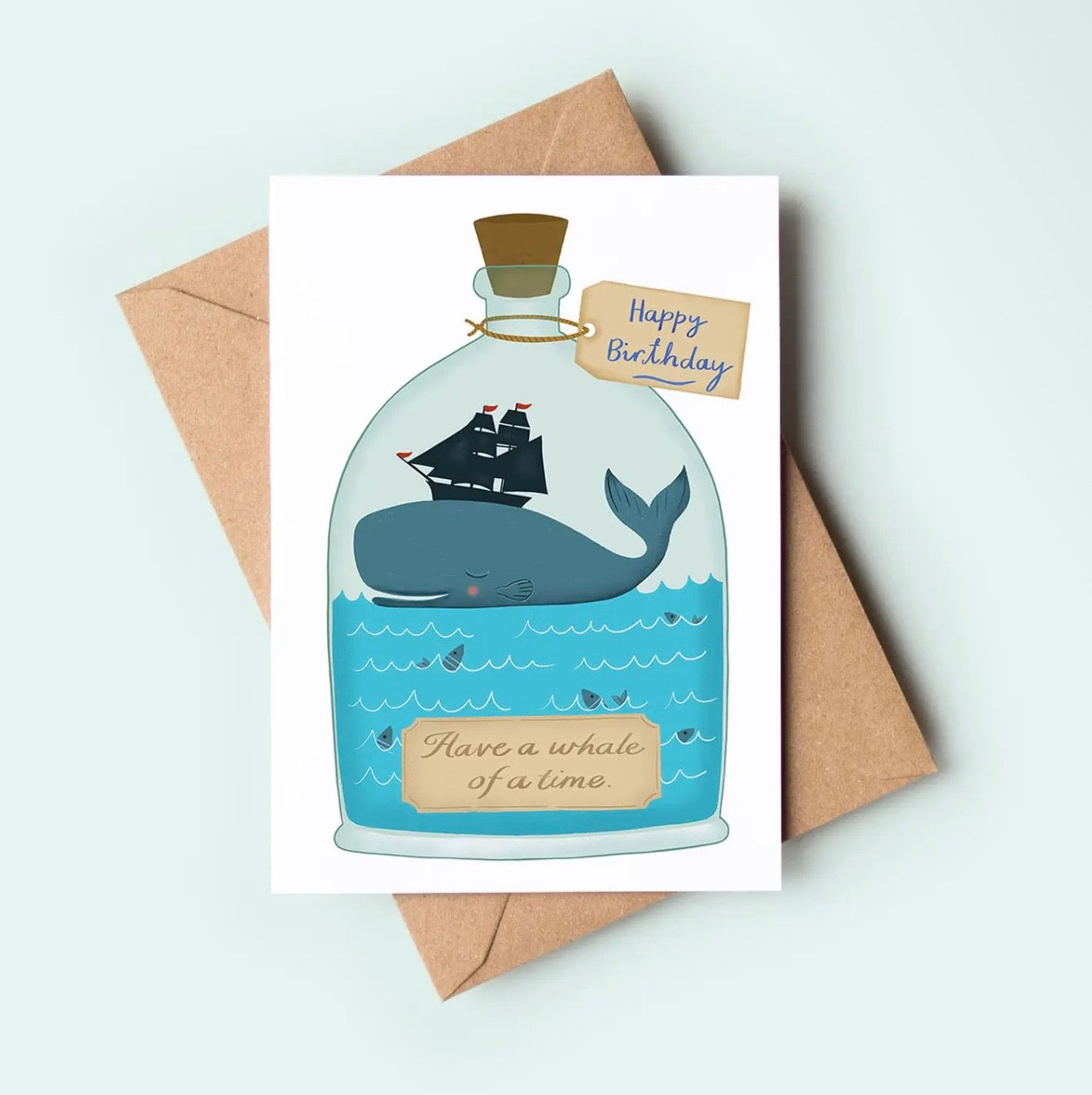 Whale of a Time Birthday Greetings Card
