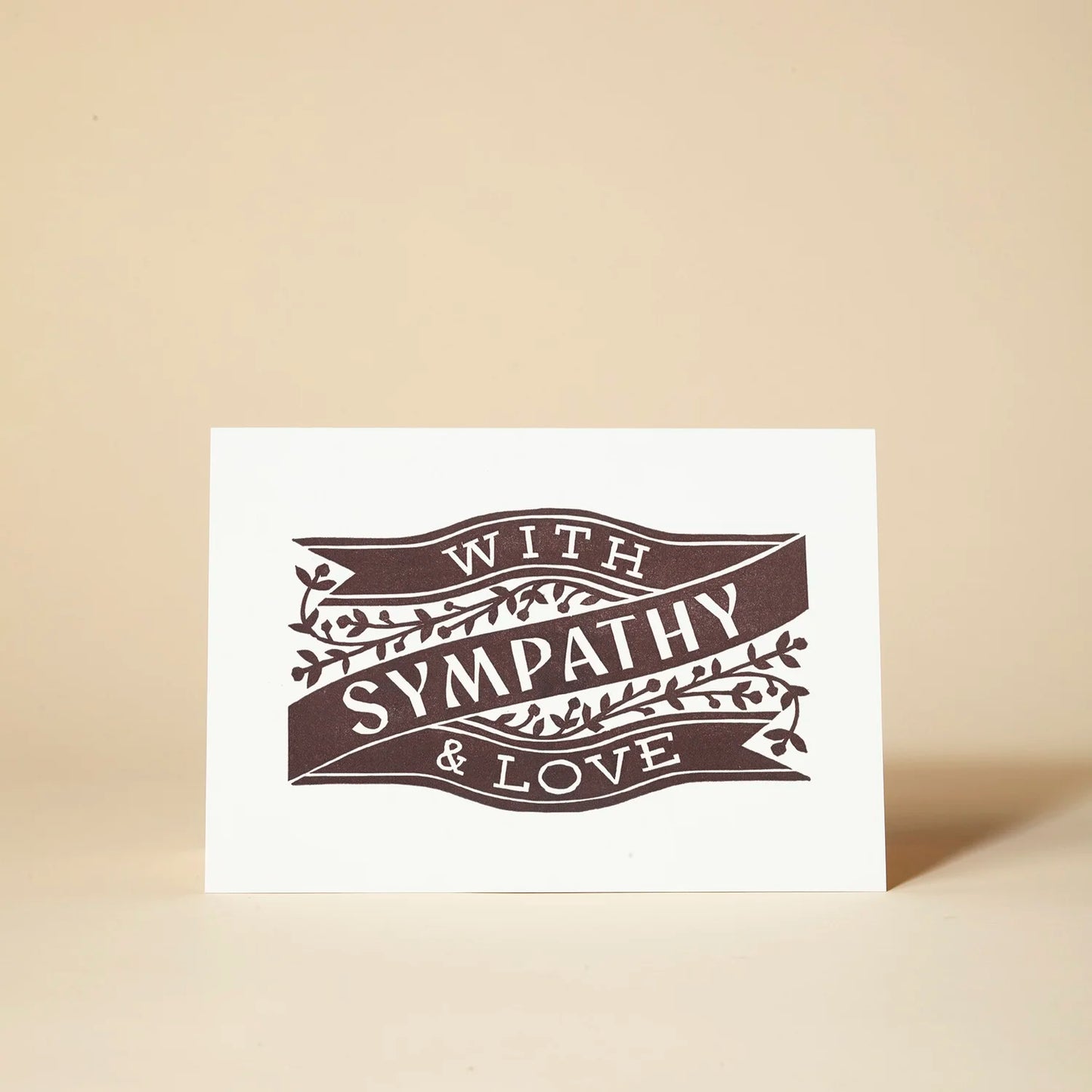 With Sympathy And Love Greetings Card