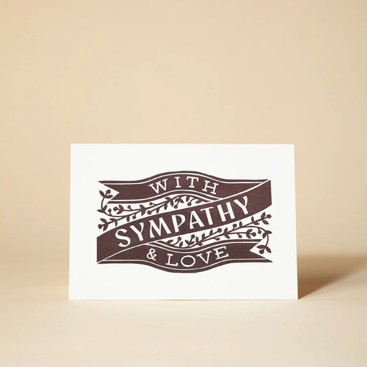 With Sympathy And Love Greetings Card