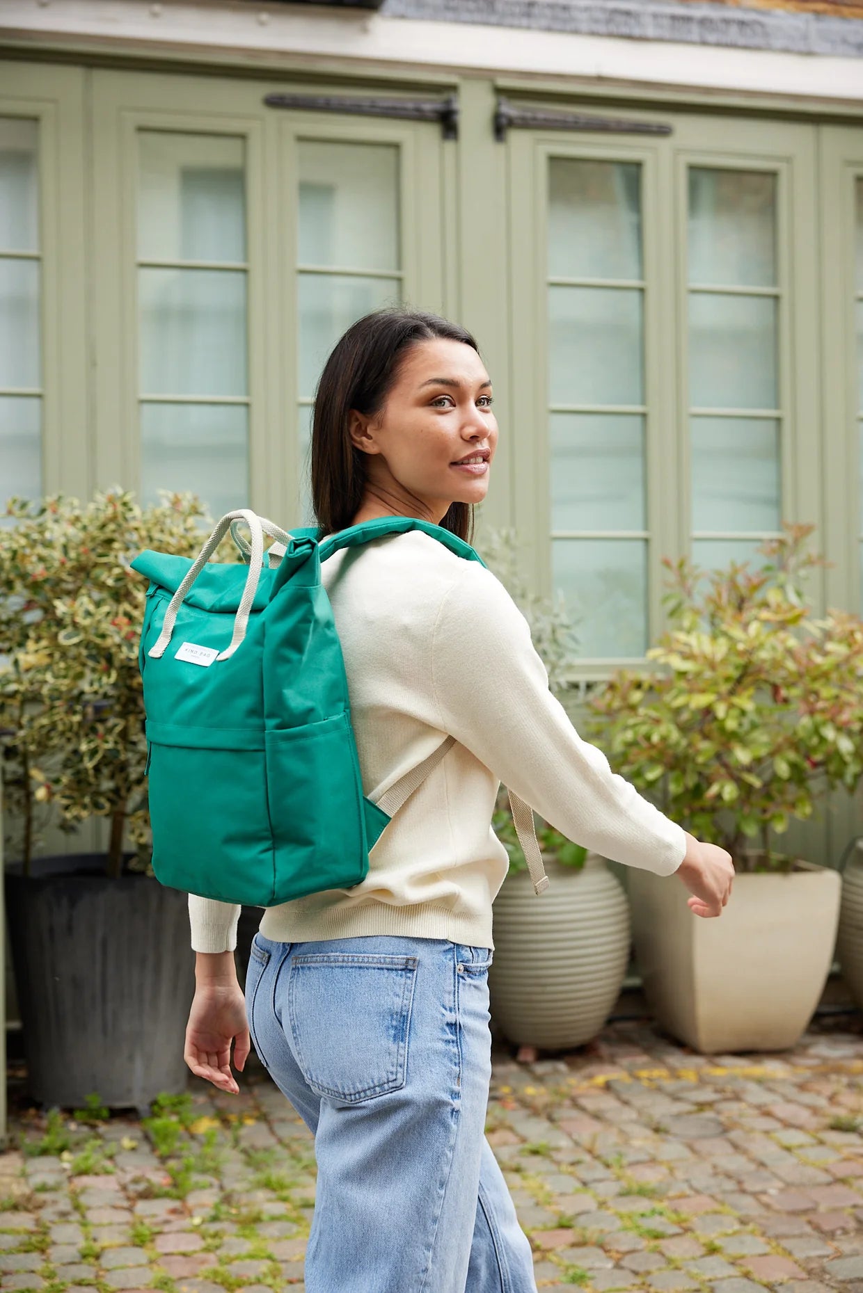 Bottle Green Medium Backpack