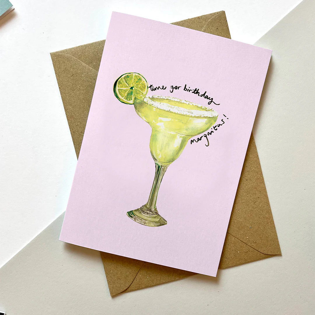 Time for Birthday Margaritas Greetings Card