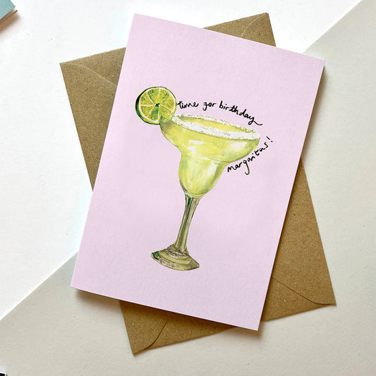Time for Birthday Margaritas Greetings Card