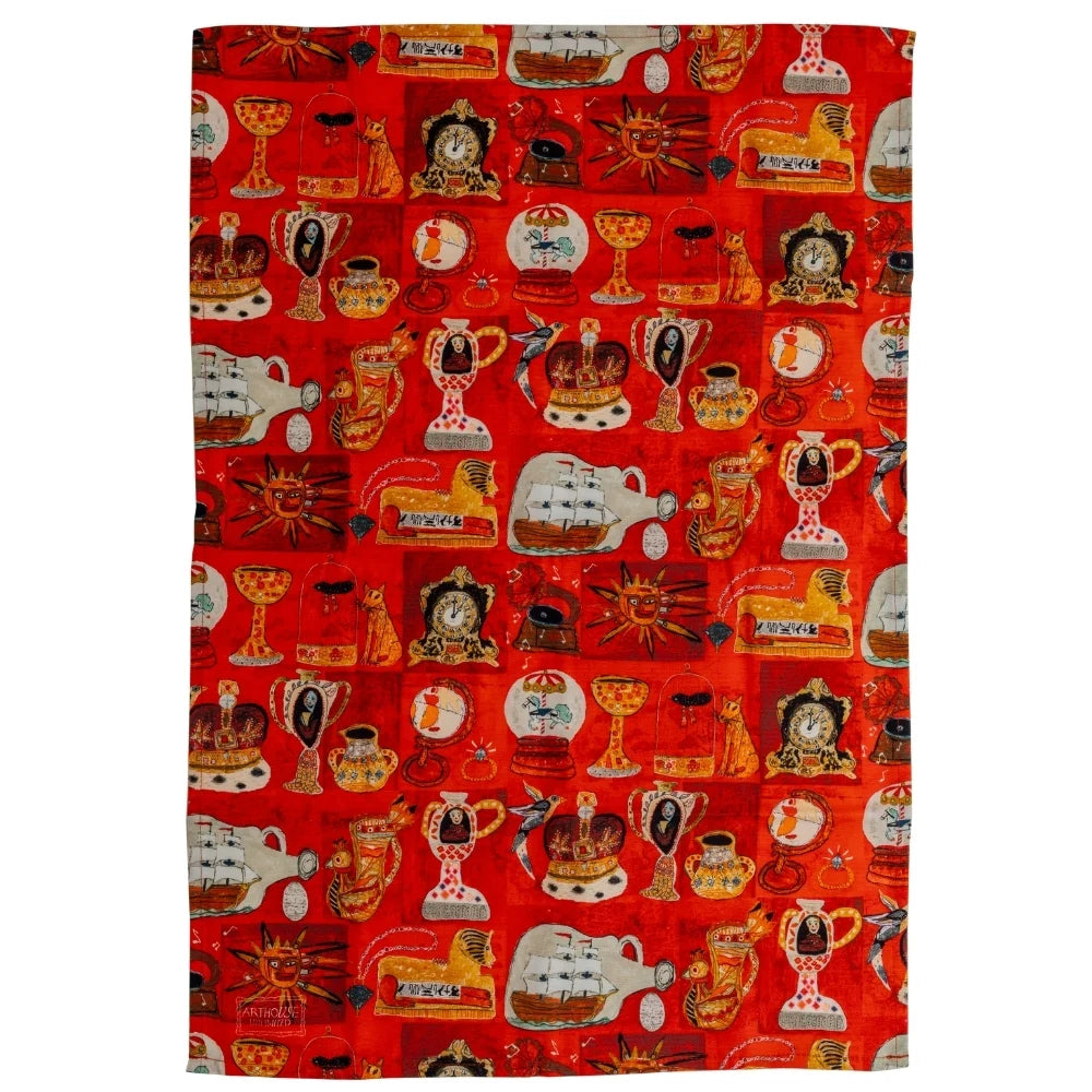 Cabinet of Curiosities 100% Organic Tea Towel