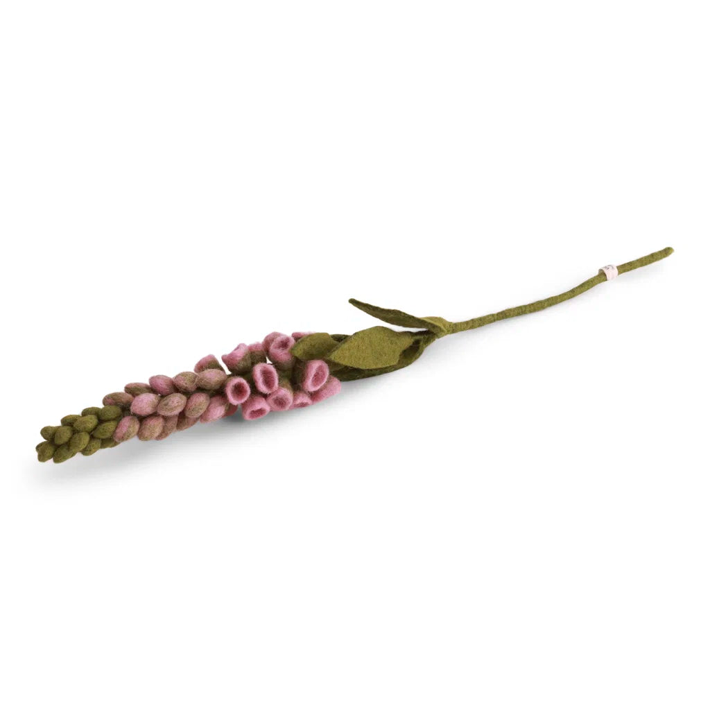 Foxglove Flower Felt Decoration Light Pink