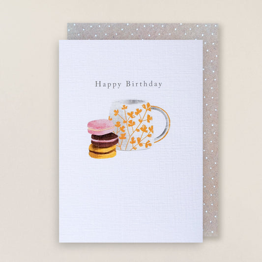 Happy Birthday Macarons greetings card