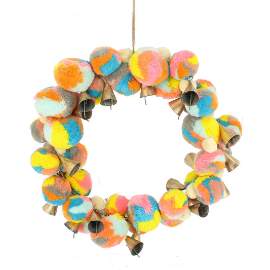 Christmas PomPom Wreath