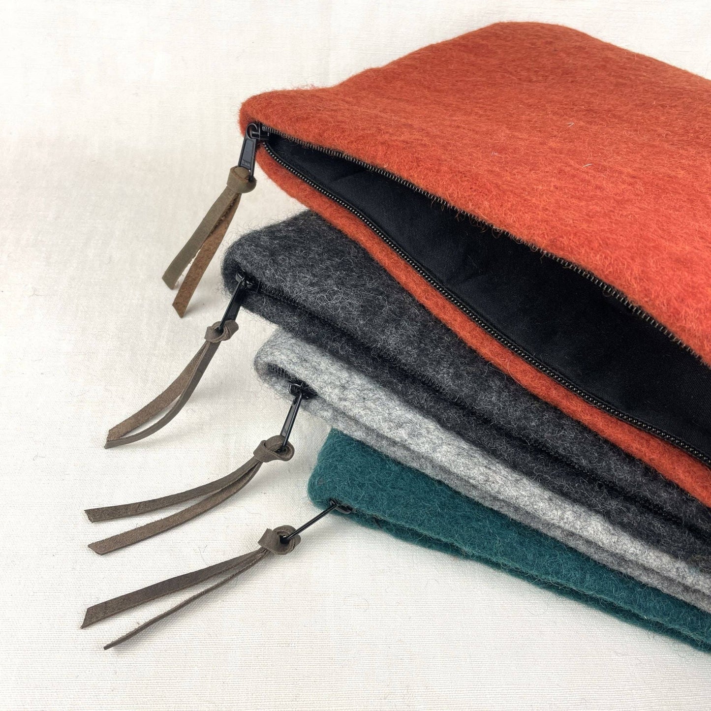 Wangdi Zip Felt Document Pouch Laptop Sleeve