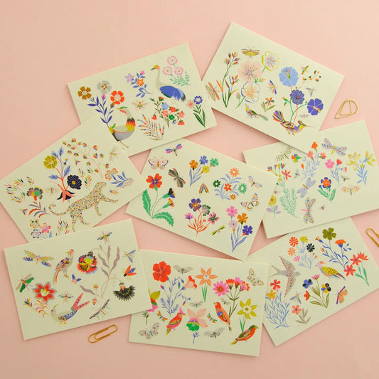 Birds & Bees Note Cards (8)