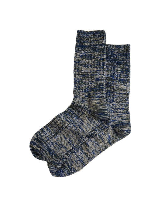 ROVE Chunky Wool Socks Blue Marl