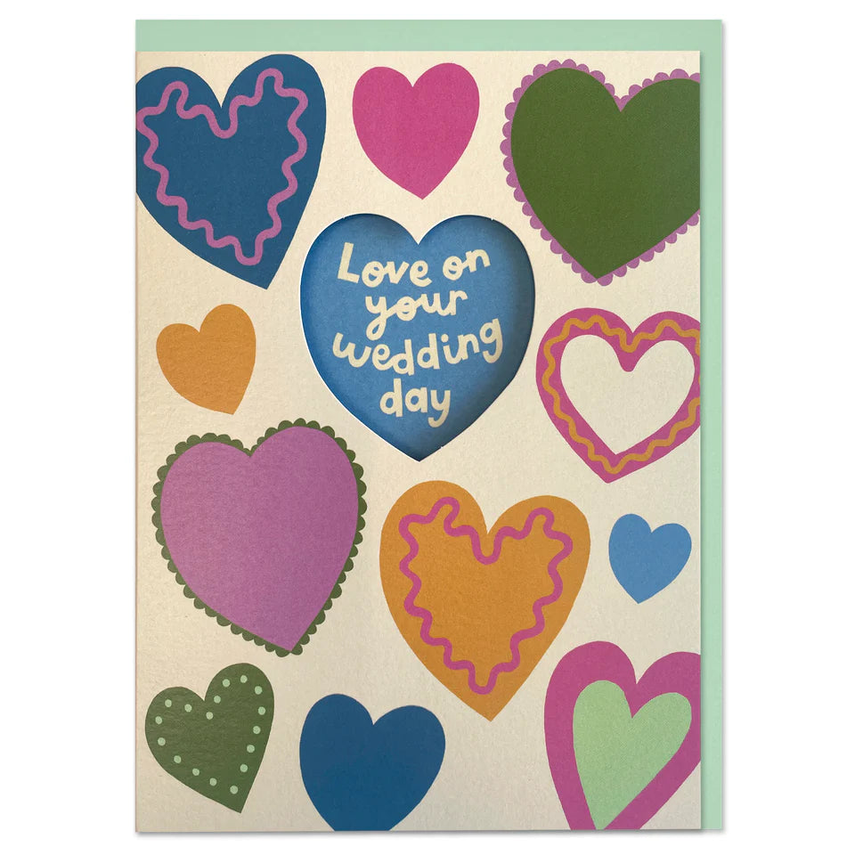 Love On Your Wedding Day Greetings Card