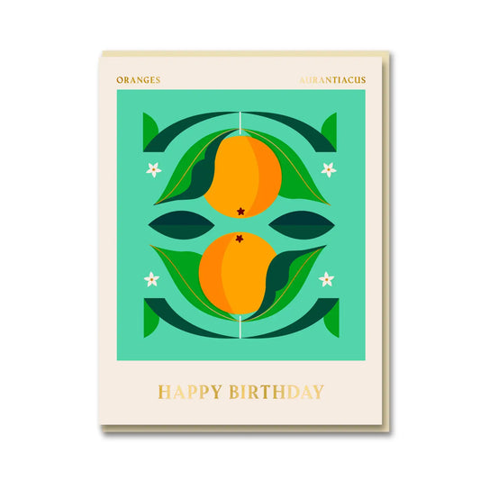 Oranges Birthday Card
