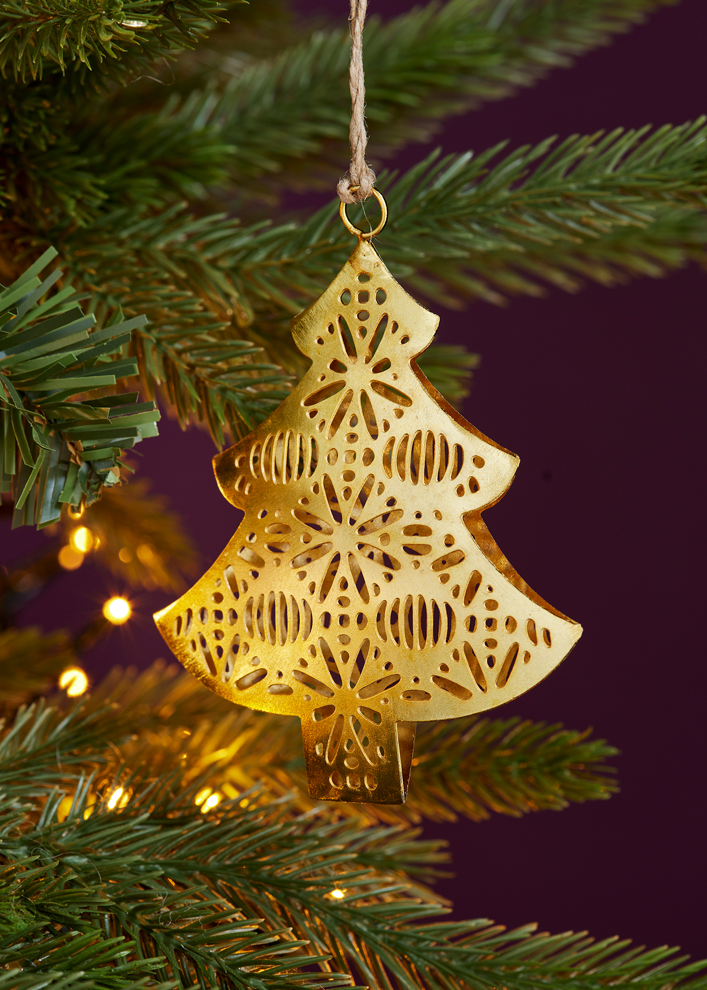 Gold Tree Intricate Metal Decoration