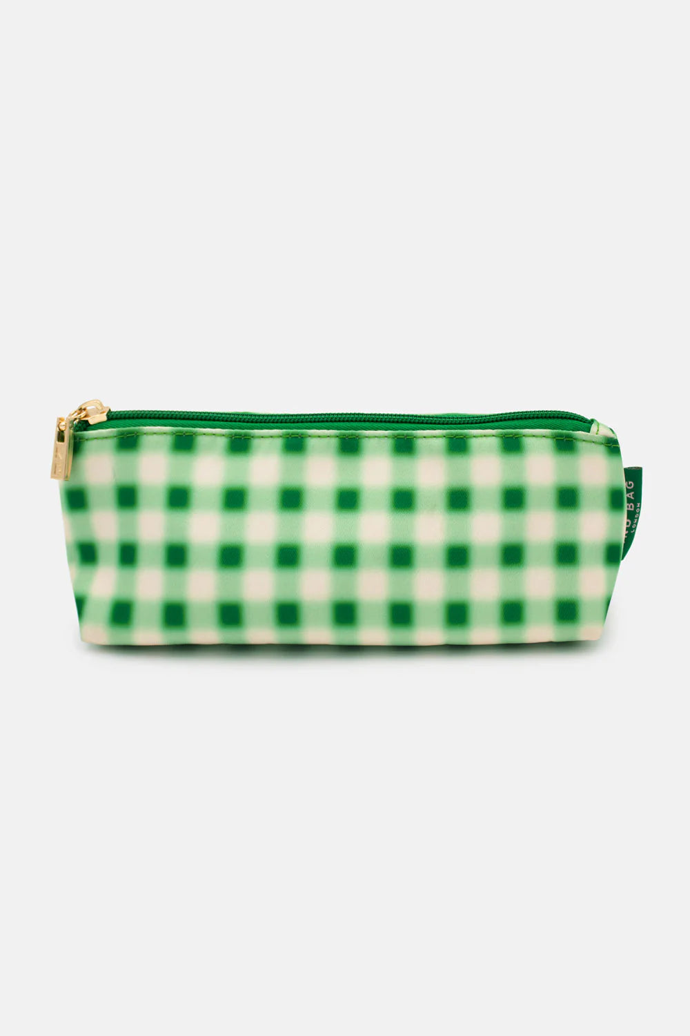 Pencil Case Blurred Plaid Green