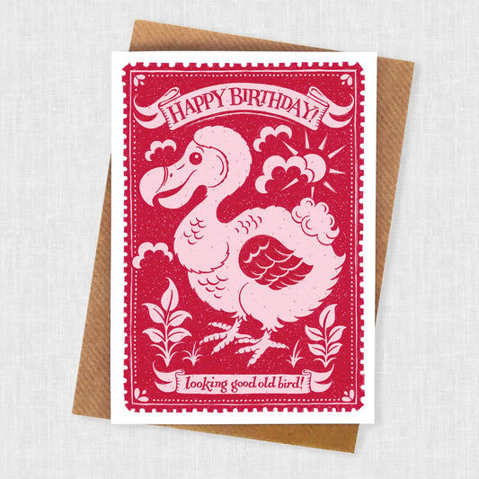 Old Bird Birthday Card