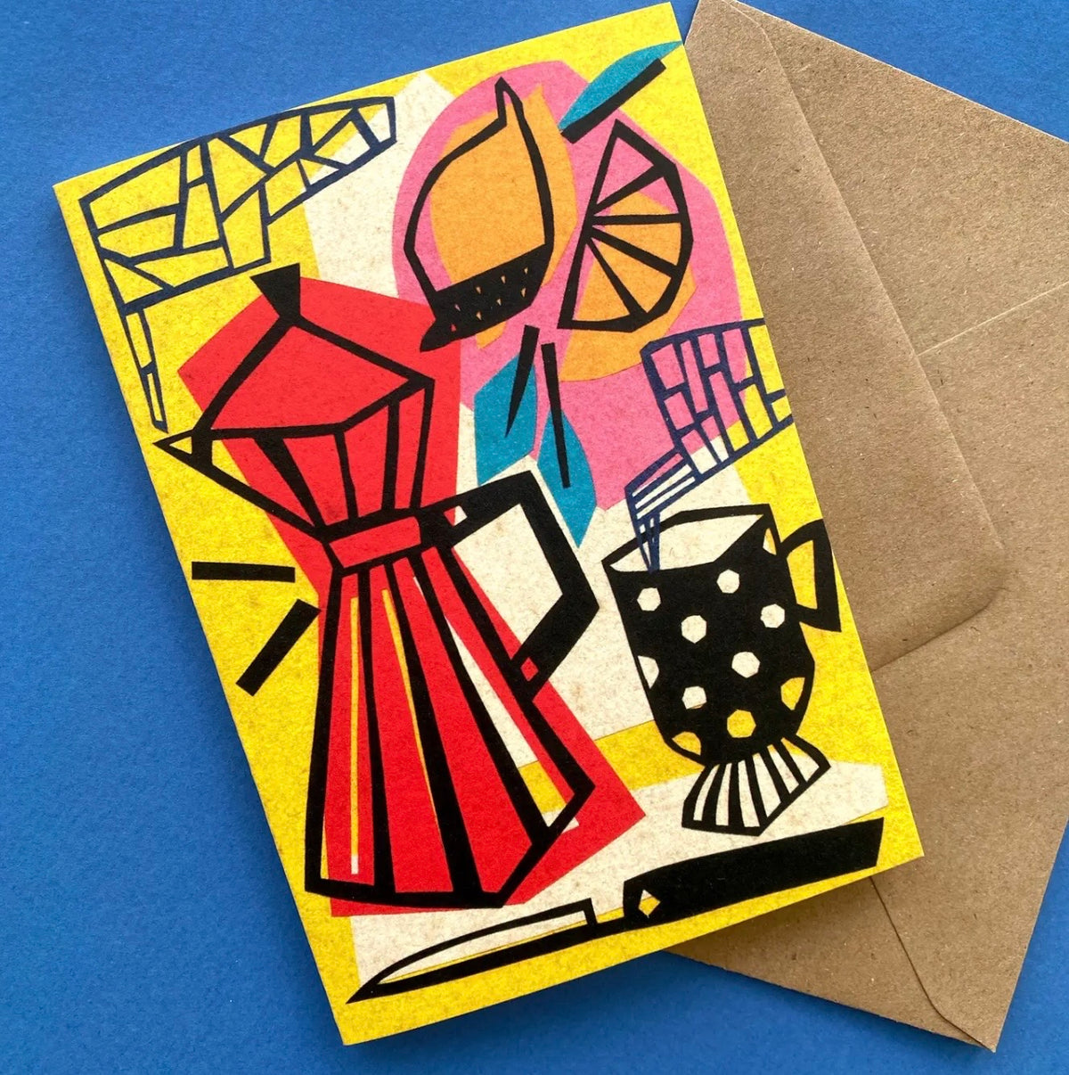 Coffee & Lemons Greetings Card