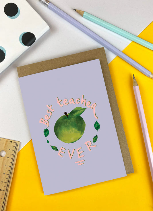 Best Teacher Ever Greetings Card