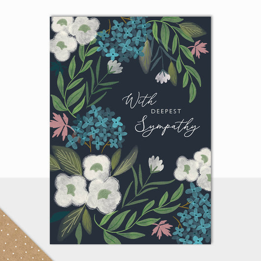 Deepest Sympathy-Floral Card