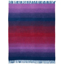 Aurora Purple Lambswool Woven Wool Throw