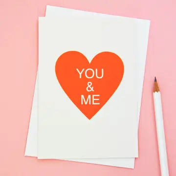 You & Me Greeting Card