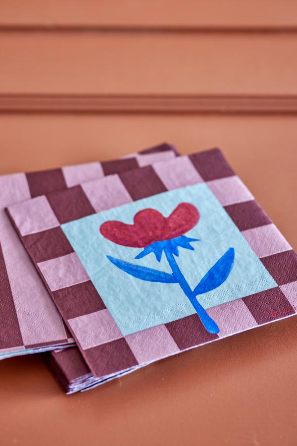 Vinia Check Paper Napkins