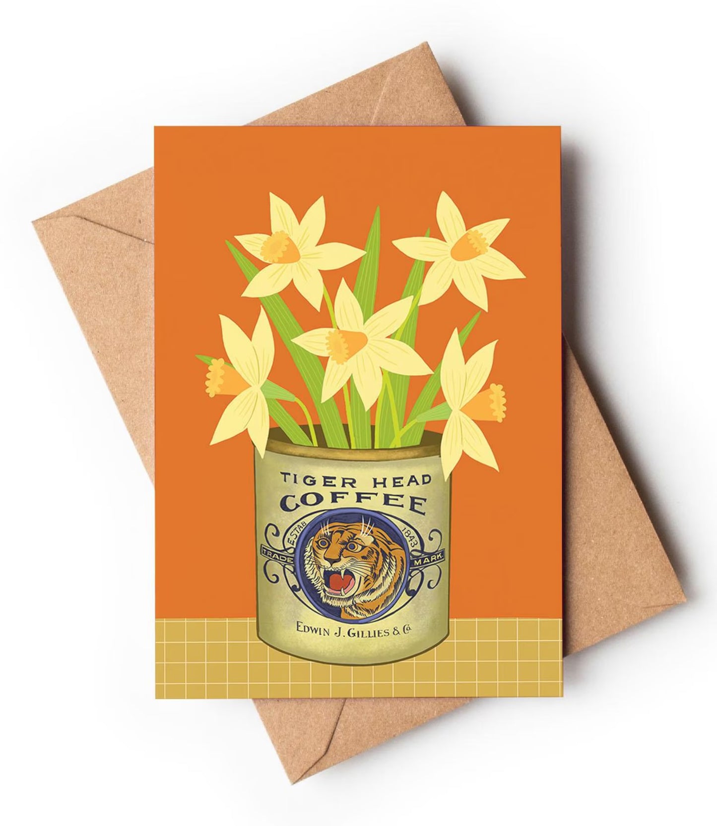 Daffodils Tin Greetings Card