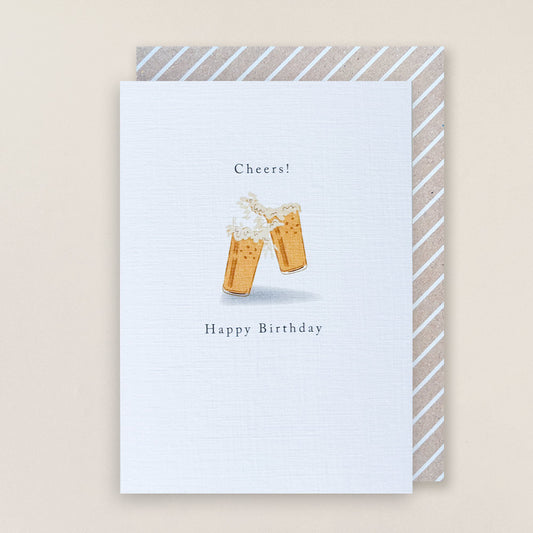 Cheers! Happy Birthday Beers Greetings Card