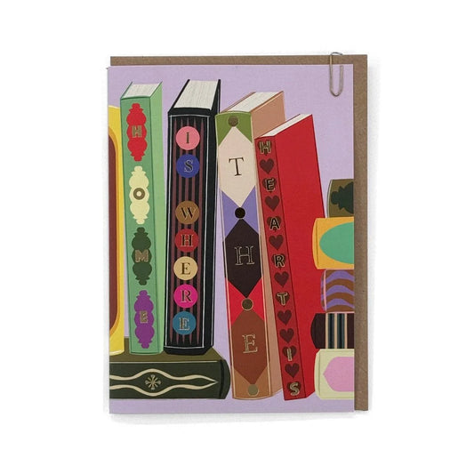 Library Home Is Where The Heart Is Housewarming Card