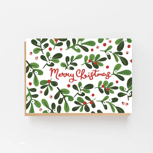 Mistletoe Merry Christmas Card