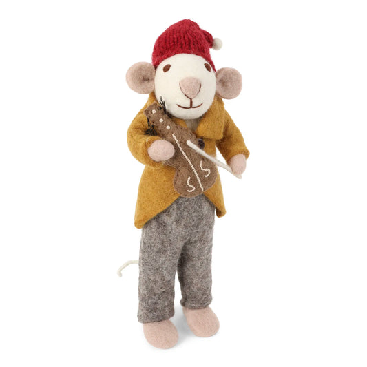 Large Felt Orchestra Mouse With Violin