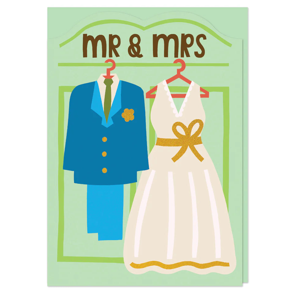Mr & Mrs Greetings Card