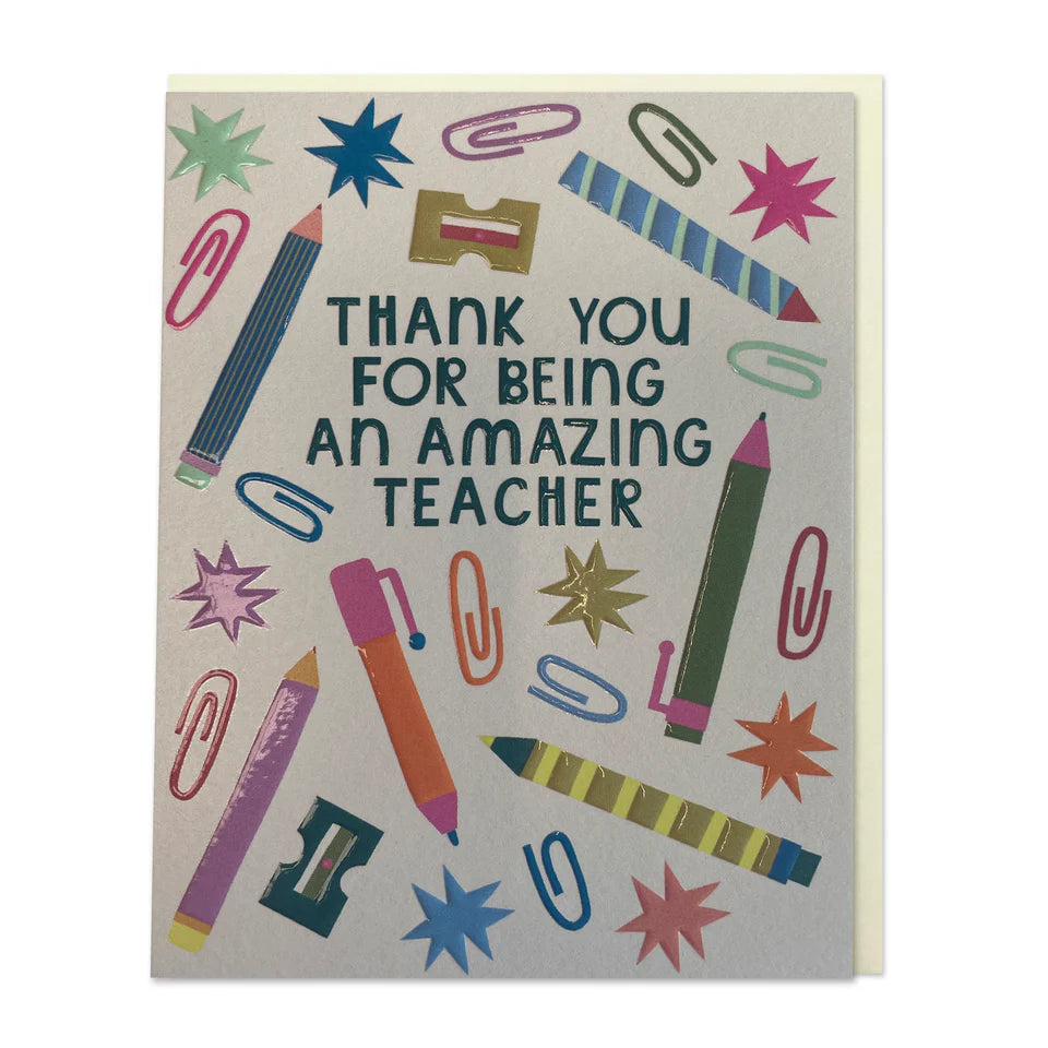 Thank you Amazing Teacher Mini Greetings Card