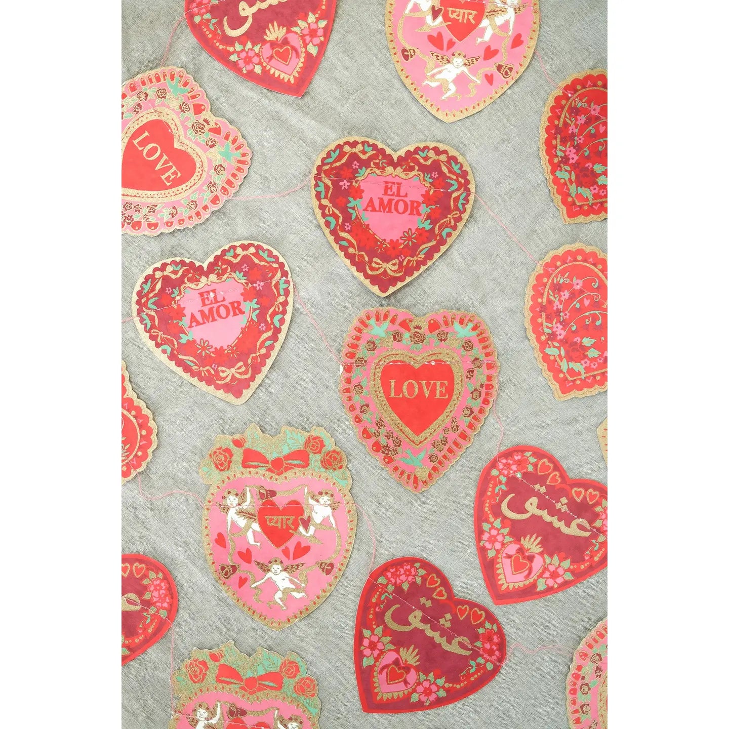 Valentines Sewn Garland