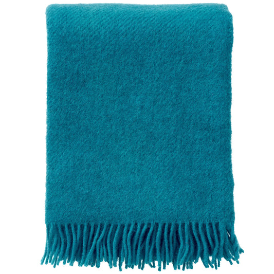 Gotland Emerald Woven Wool Throw