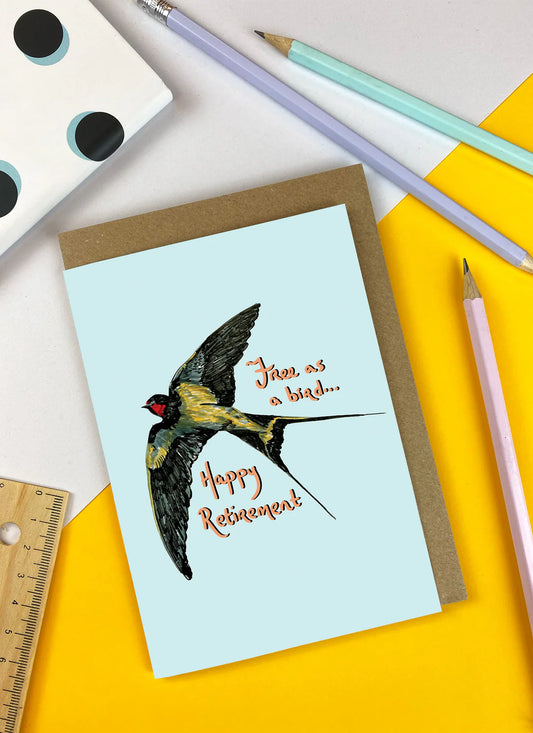Free As A Bird Retirement Card