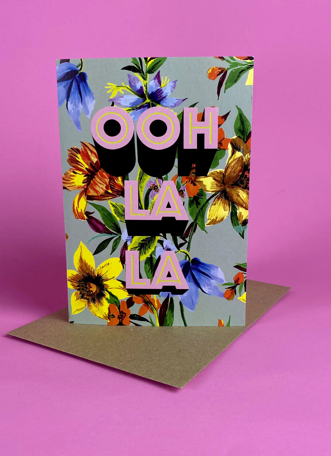 Ooh La La Floral Greetings Card
