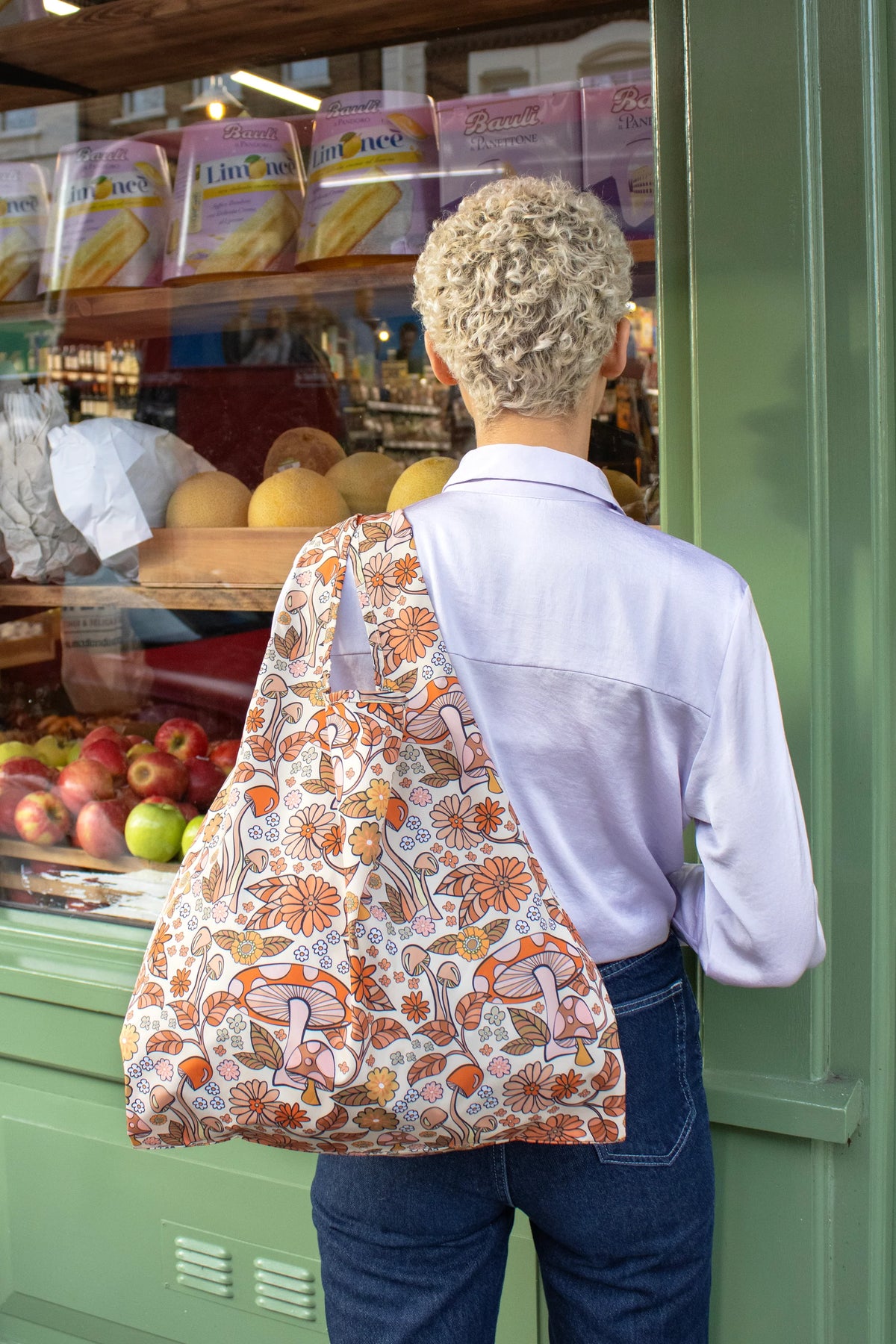 Mushrooms Medium Reusable Bag