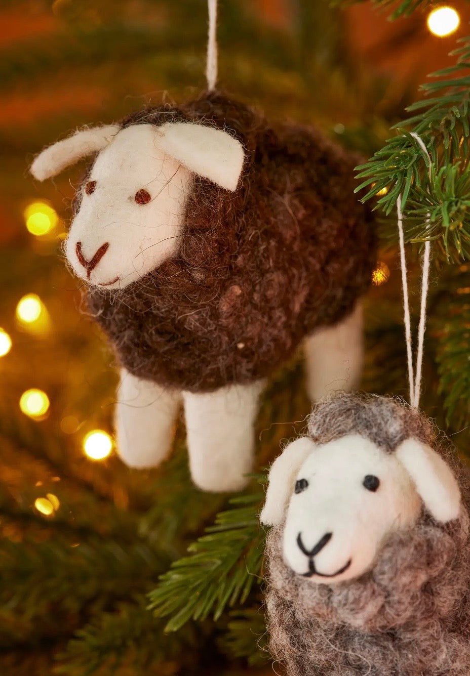 Woolly Felt Sheep Decoration