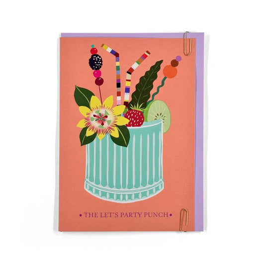 Let’s Party Punch Greetings Card