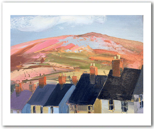 Homes beneath the Clwydians Greetings Card
