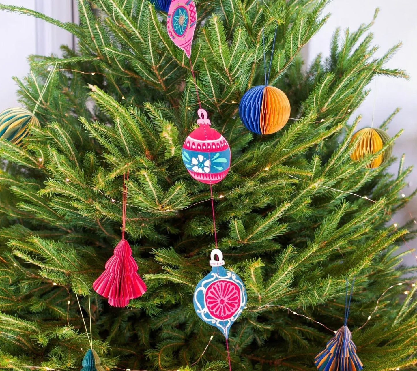 Baubles Vertical Sewn & Printed Wall Hanging
