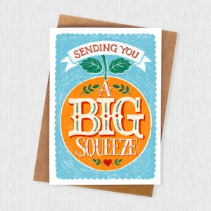 Sending You A Big Squeeze Greetings Card
