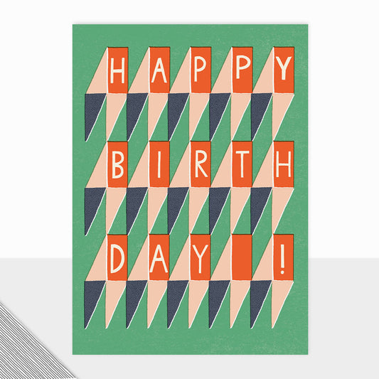 Graphic Geometric Birthday Card